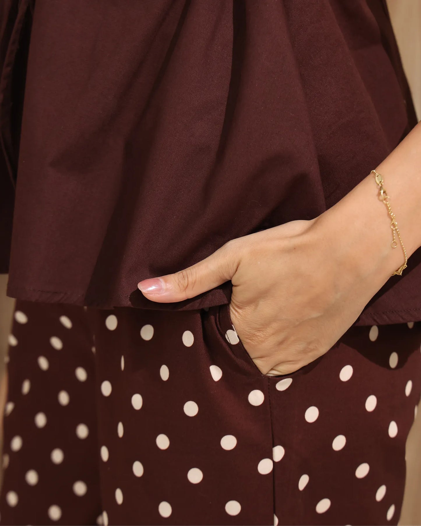 Polka Dot Flared Pants