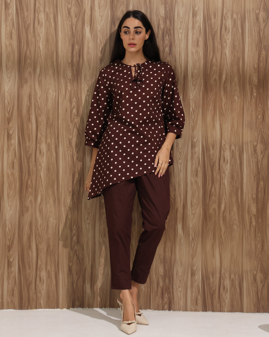 Polka Dot Diagonal Co-ord Set