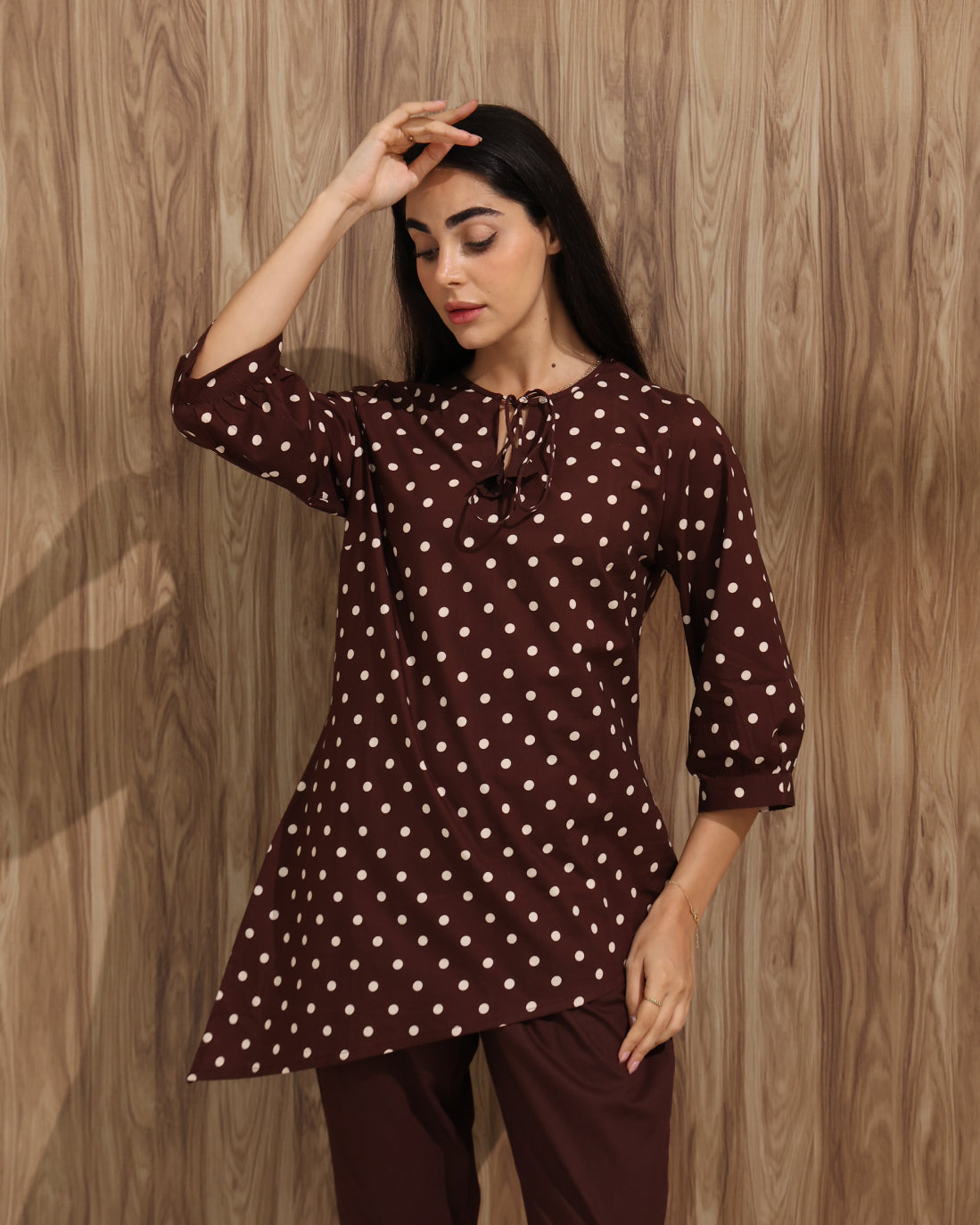 Polka Dot Diagonal Co-ord Set